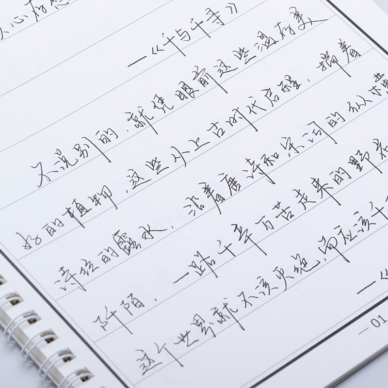 手写体字帖网红神仙字体漂亮女生练字帖硬笔书法练字本心灵美文成人