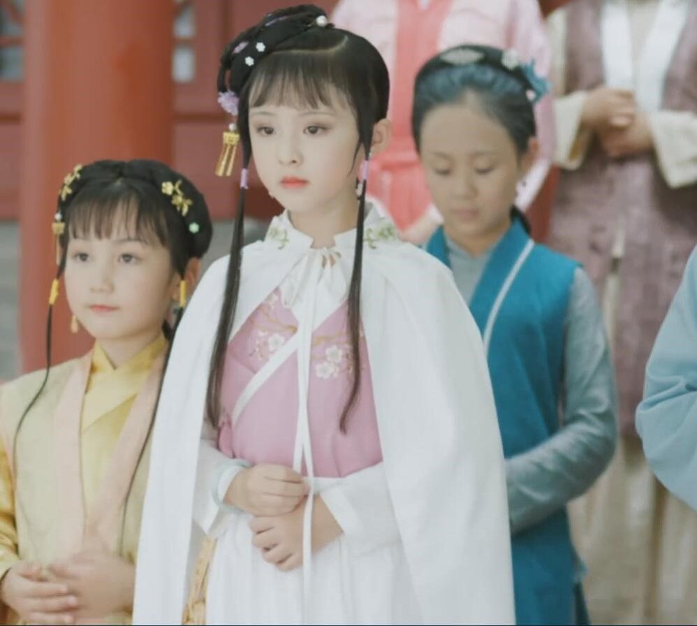 林黛玉同款汉服儿童女装电视剧影视剧淡雅古装古装戏民族服装