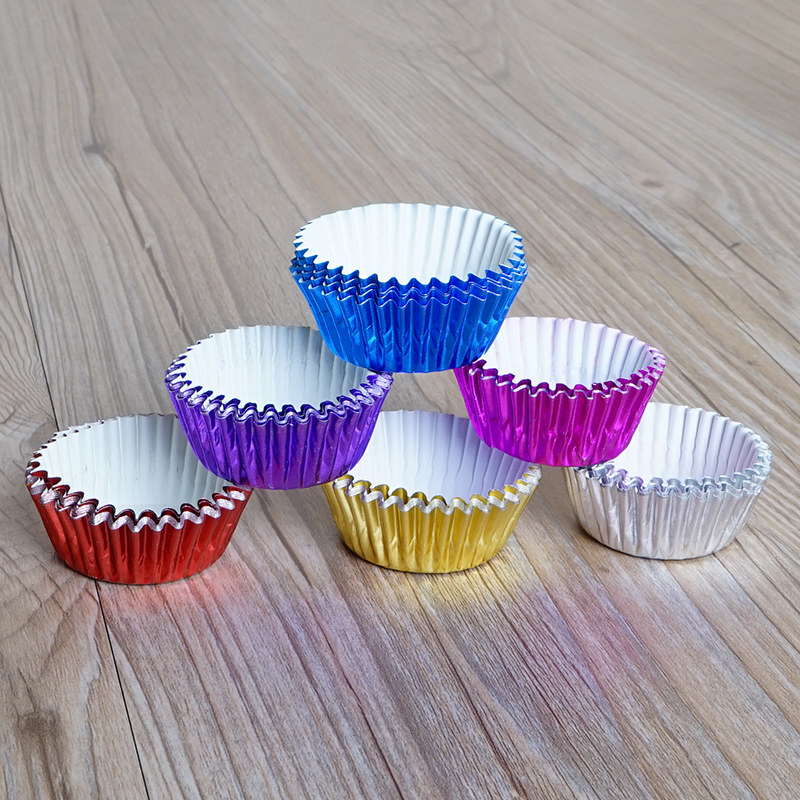 烘焙蛋糕纸托锡箔油纸托小大号锡箔高温纸托/蛋糕纸杯/点心托50个