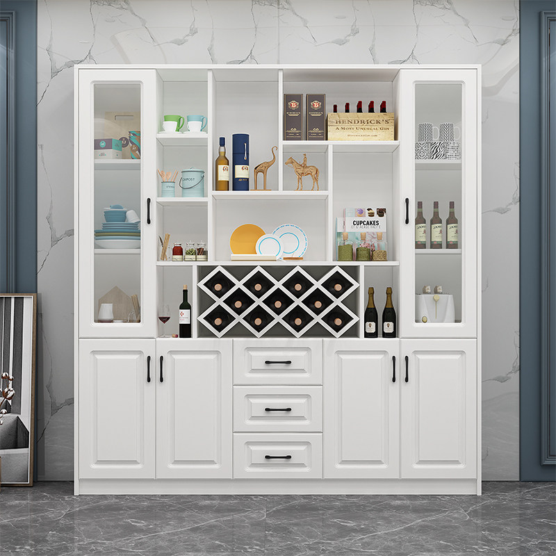 酒柜实木免漆餐厅多功能客厅装饰简约现代靠墙酒柜