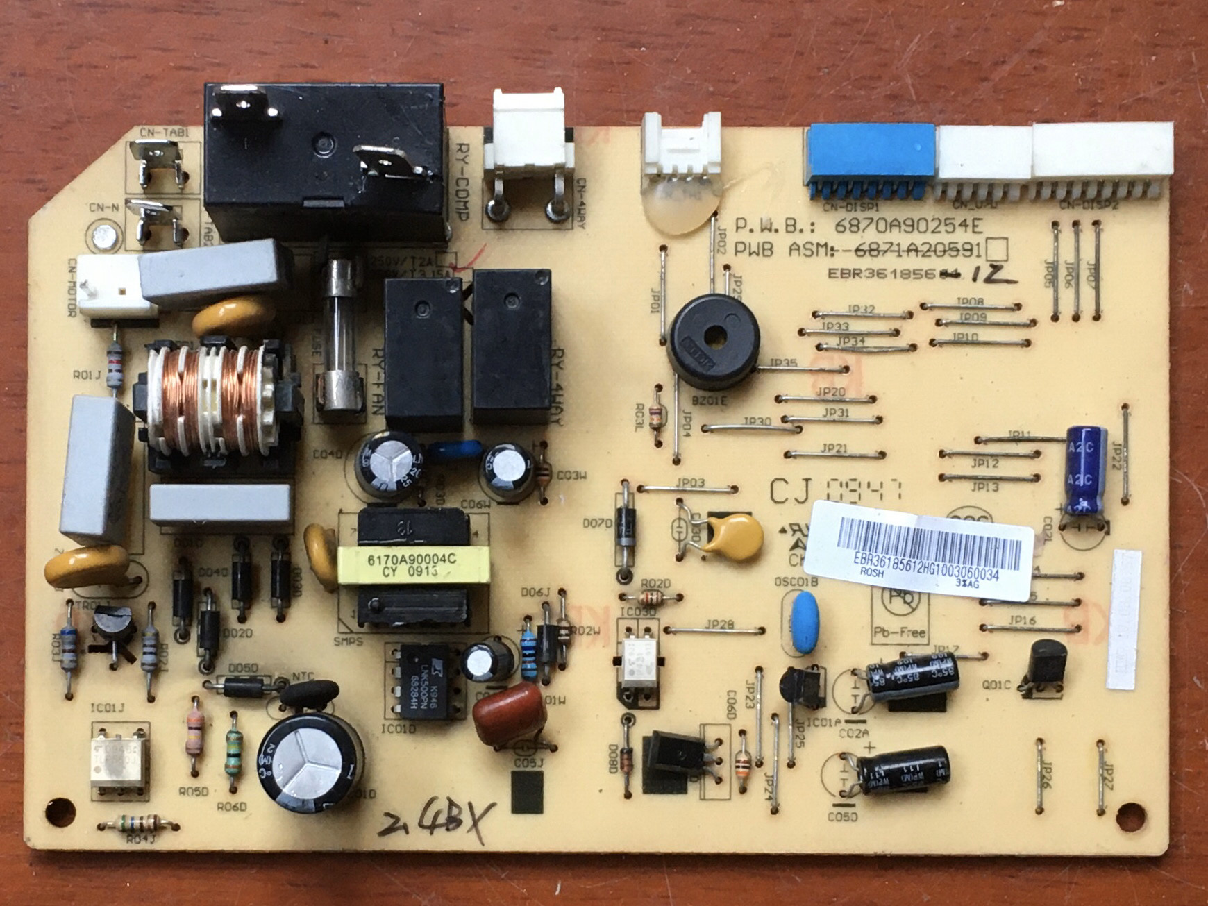 lg空调配件电脑主板6870a90254e6871a20591pcb电路板