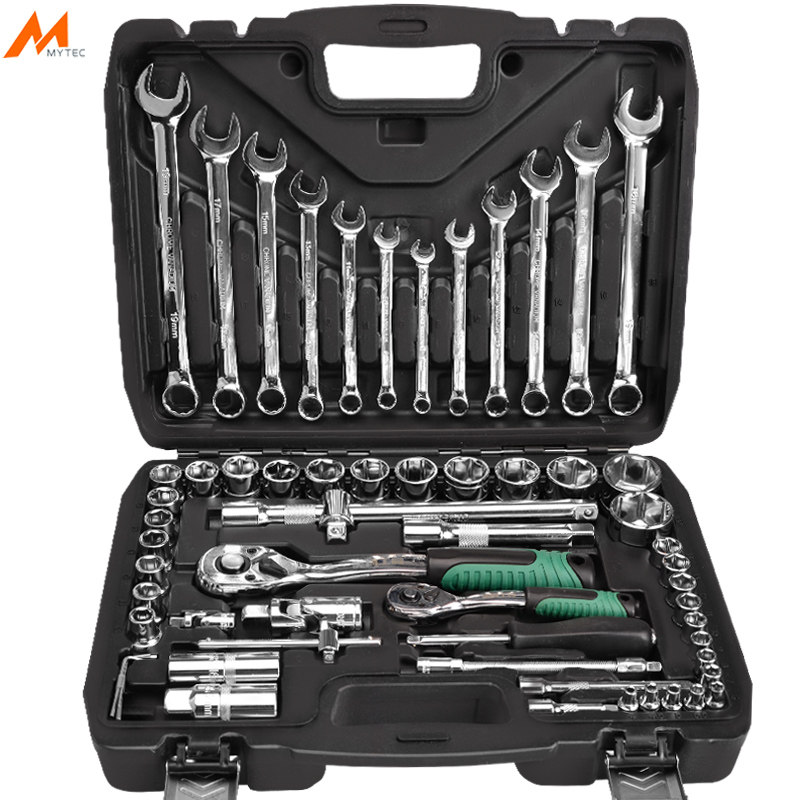 修车工具套装 多功能棘轮扳手套装汽车维修组合装汽保套筒随车箱