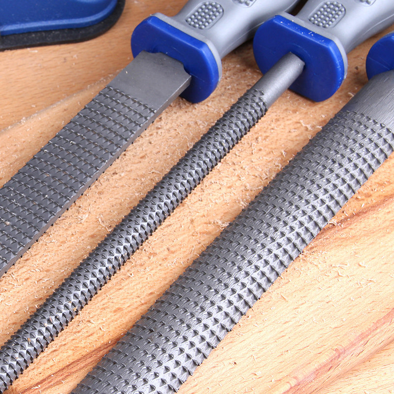 世匠 木工锉刀中齿 红木硬木平扁锉半圆锉方锉刀木工整形工具套装