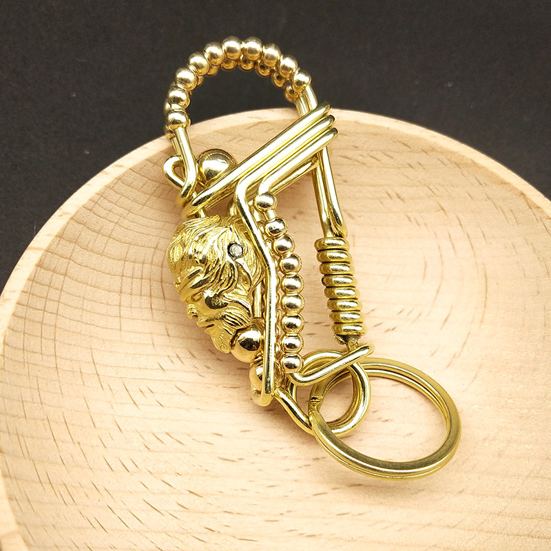 网红黄铜丝小鸟铜丝男女大圣归来创意自制diy手工钥匙扣
