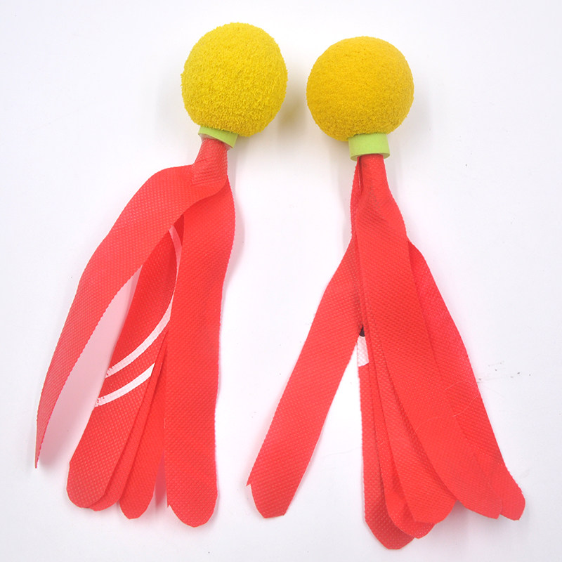 儿童毽子球软式彩色毽子球低弹力球4只装小学生幼儿园专用耐踢球