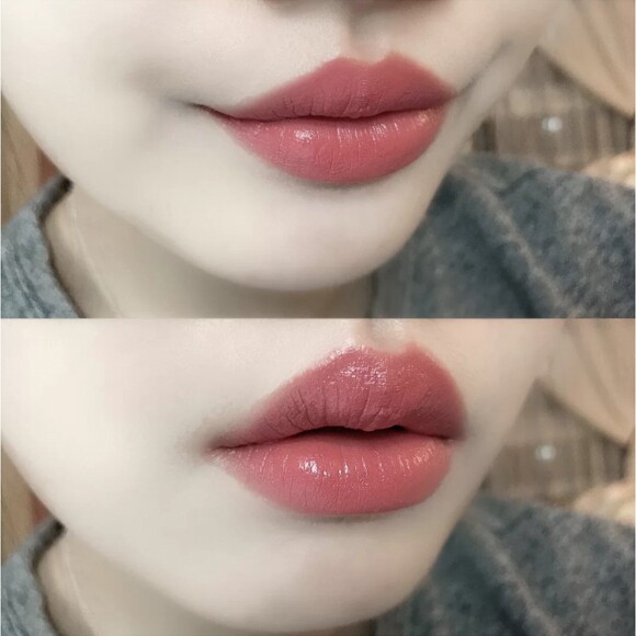 滋润奶茶茶色口红豆沙蜜桃裸色淡妆素颜百搭唇膏