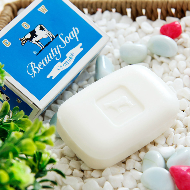 日本进口cow牛牌牛乳石碱牛奶沐浴香皂洁面清爽香皂