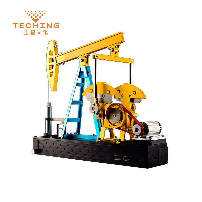 土星文化抽油机金属拼装模型仿真益智教学diy玩具礼品建筑