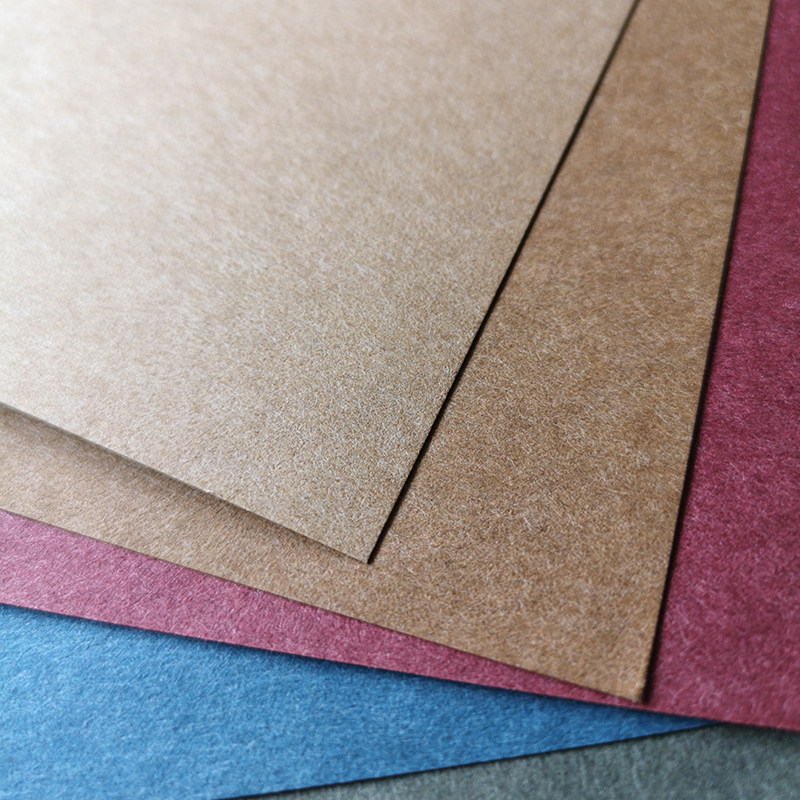 克里羊绒纸质质感彩色卡纸贺卡明信片信封a3卡纸