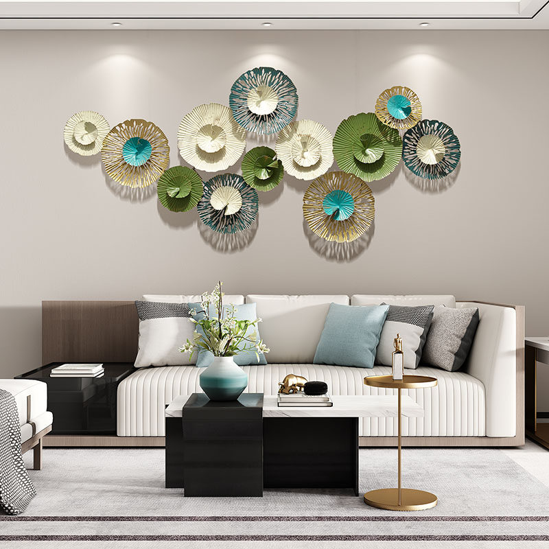 现代简约轻奢墙面装饰金属壁饰墙壁挂饰客厅背景壁饰