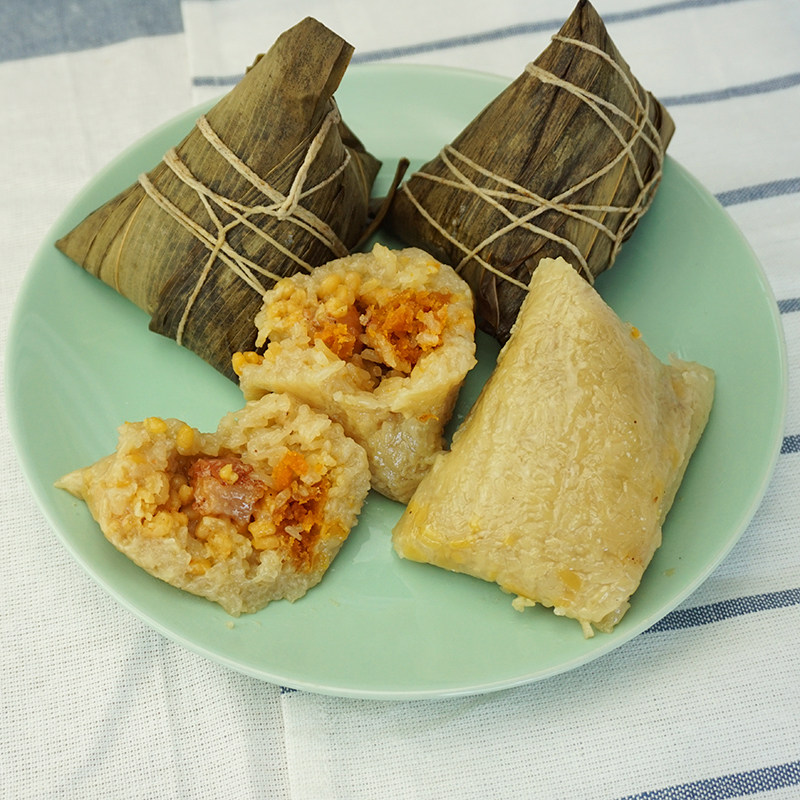 粽子江门装包x4迷你100g肉粽粽乡五花蛋黄粽子