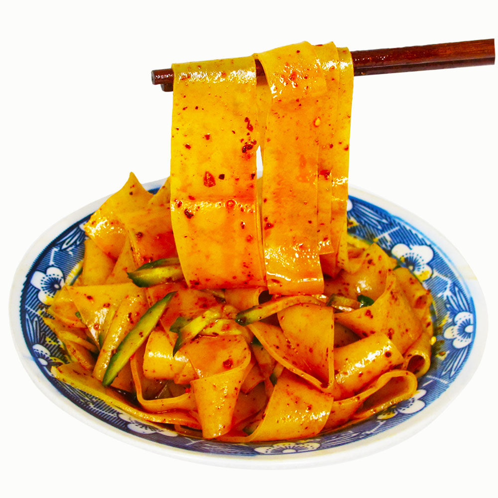 九臻白氏红油面皮皮宽袋装凉皮酸辣啊宽方便冲泡方便面