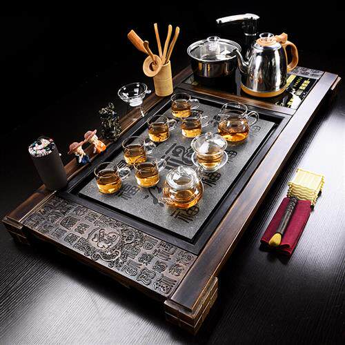 茶具全自动名宇具佳禄福功夫功夫茶套装家用办公室led导光板