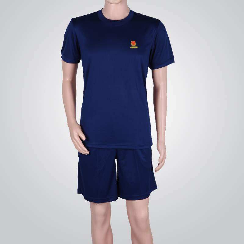 正品新款消防夏季蓝色体能能作训服裤衩背心t恤