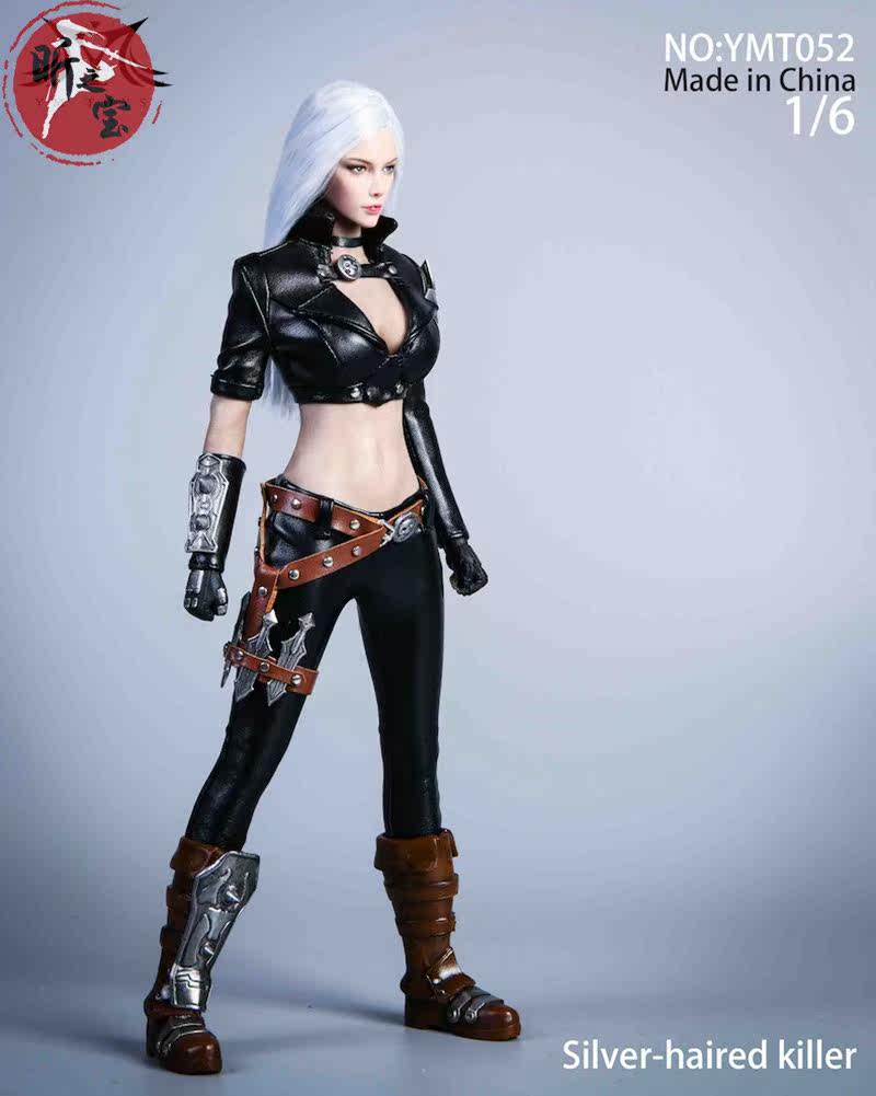 ymtoys 1/6 ymt052 白发刺客 服饰套装 头雕 不含包胶女素体 现货