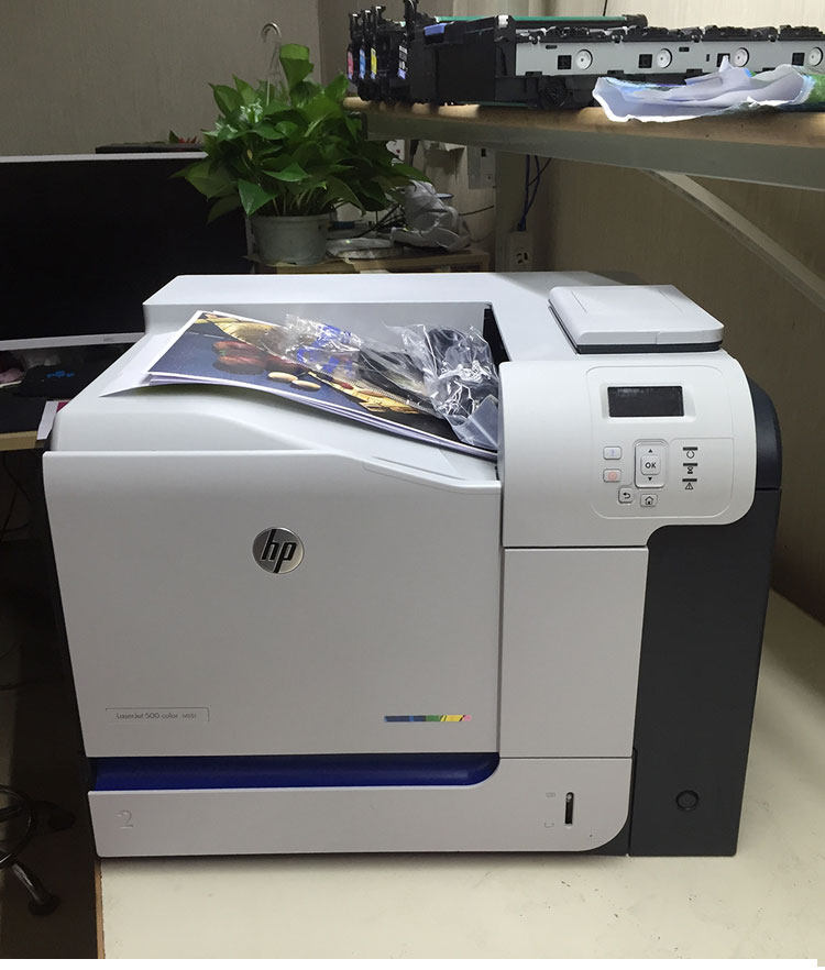 惠普3525dn彩色激光铜版纸硫酸不干胶打印机551dn双面激光打印机