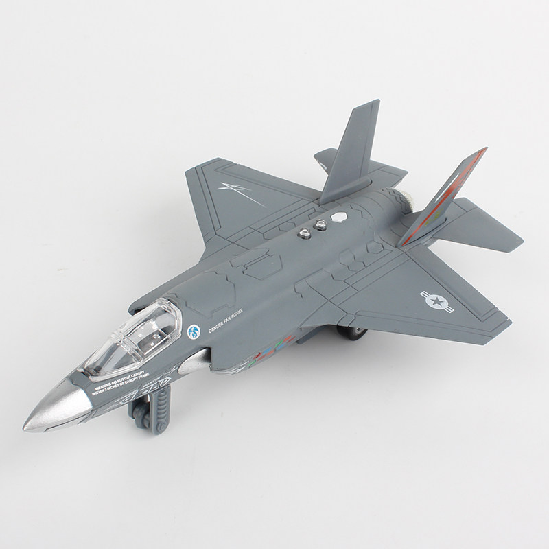包邮万宝仿真美国f35战斗机合金飞机模型声光飞机模型