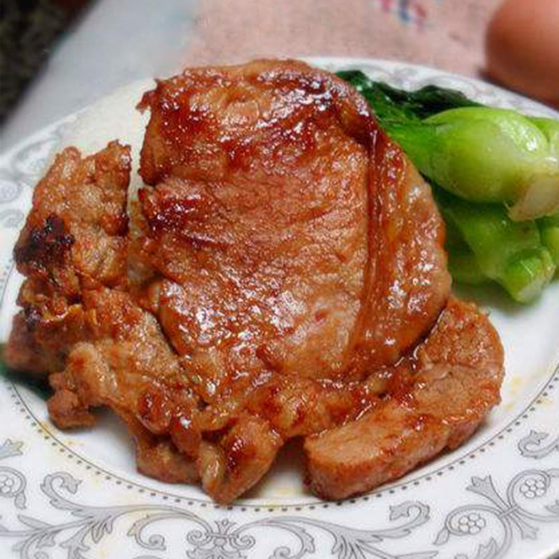 千般就肉眼猪扒冷冻半成品快餐外卖中西餐厅黑椒猪排广东整箱包邮