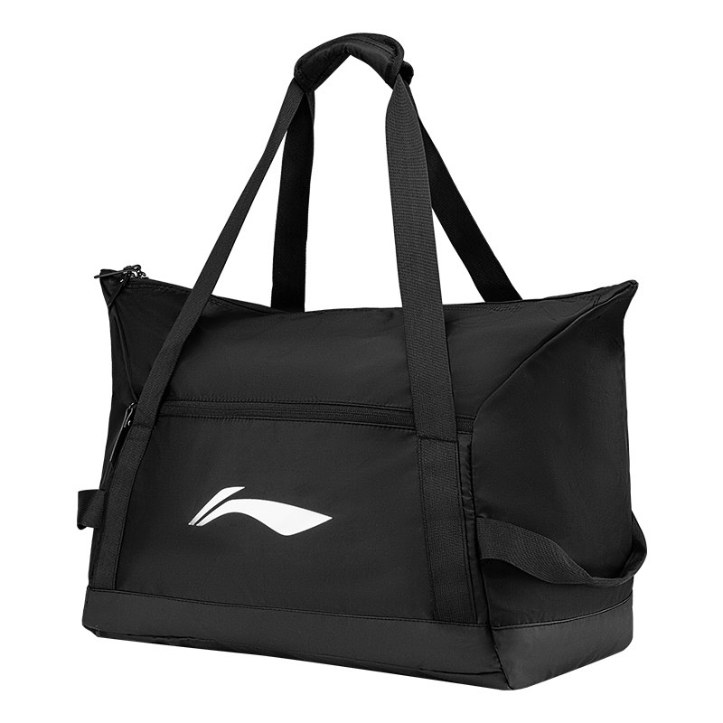 李宁单肩包男桶包手提包大容量健身训练休闲女户外旅行拎包运动包