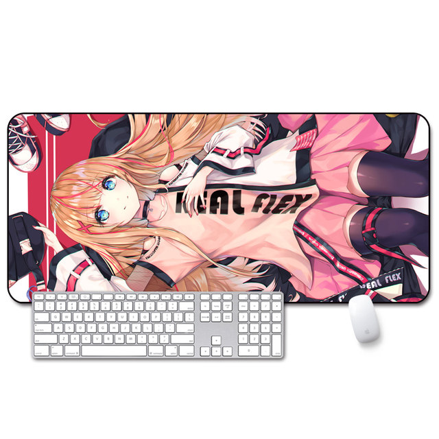 Mouse pad oversized thickened seam to increase game gaming cartoon anime girl cute home creative table mat Mouse pad oversized thickened seam to increase game gaming cartoon anime girl cute home creative table mat
