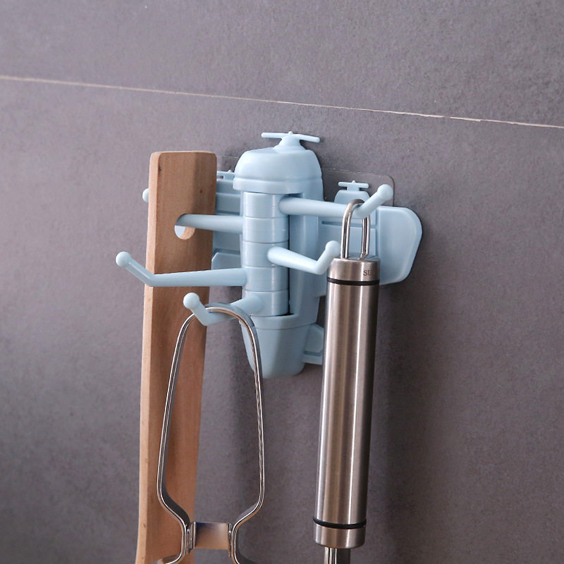 创意飞机旋转挂钩强力粘胶毛巾挂架浴室墙壁挂钩