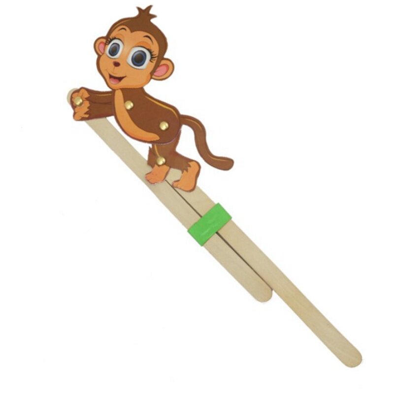 猴子爬杆儿童科学实验创意手工diy科技制作发明科学实验