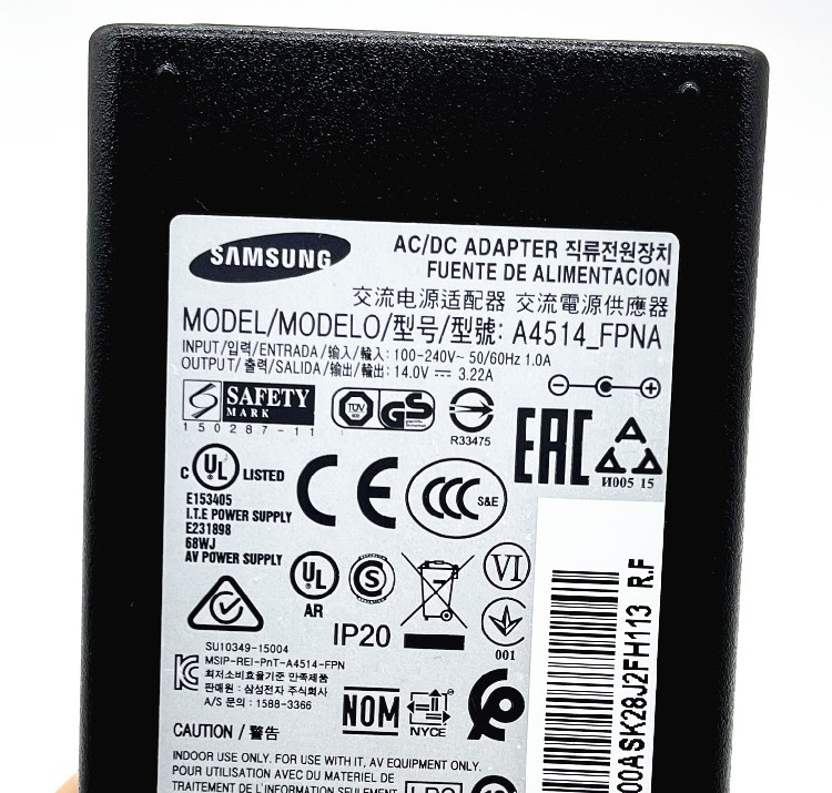 ls23b370彩色显示器充线电源适配器s32e511c三星c32f395fwc原装