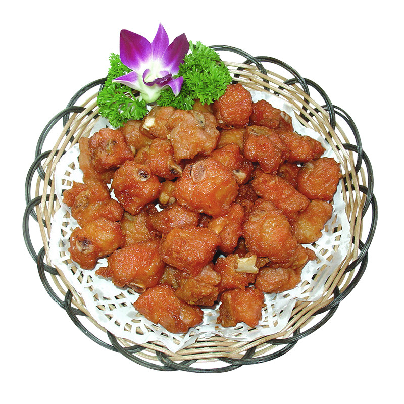 香脆脆皮猪骨蒜香骨湘川菜麻辣香煎排骨酒店猪排