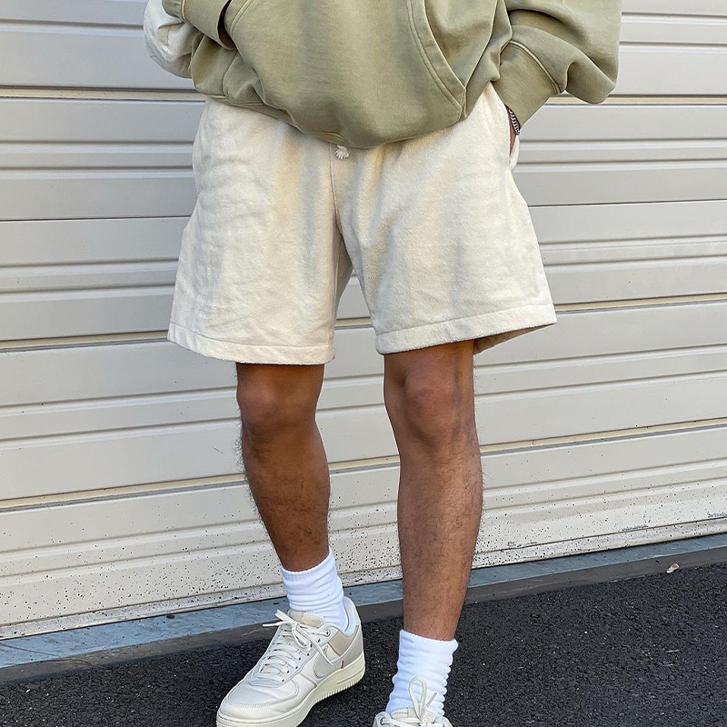 欧美高街运动跑步裤子篮球短裤男夏季美式复古休闲球裤五分裤潮牌