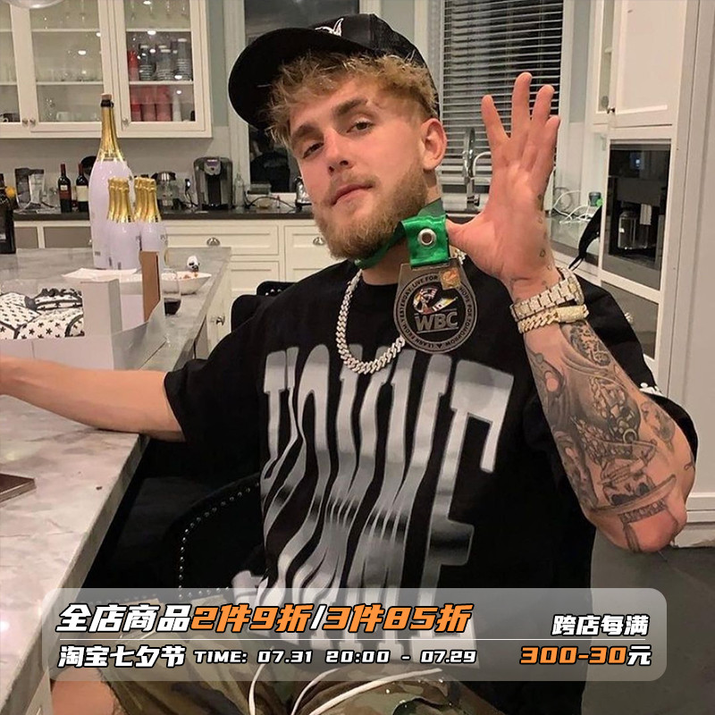 欧美高街vintage短袖T恤男女美式复古嘻哈字母印花半袖上衣ins潮