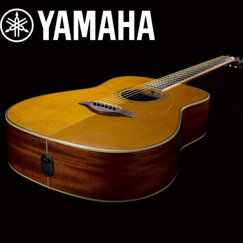 吉他yamaha雅马哈fgta单板加震fsta电箱加振进价吉他民谣吉他