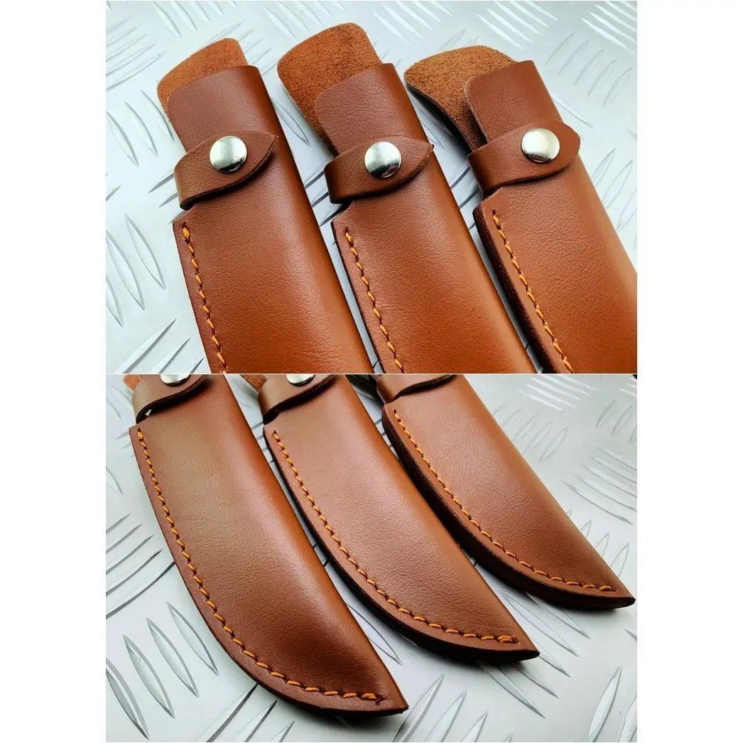 刀鞘牛皮刀套皮套头层皮鞘裤子户外小直刀刀鞘