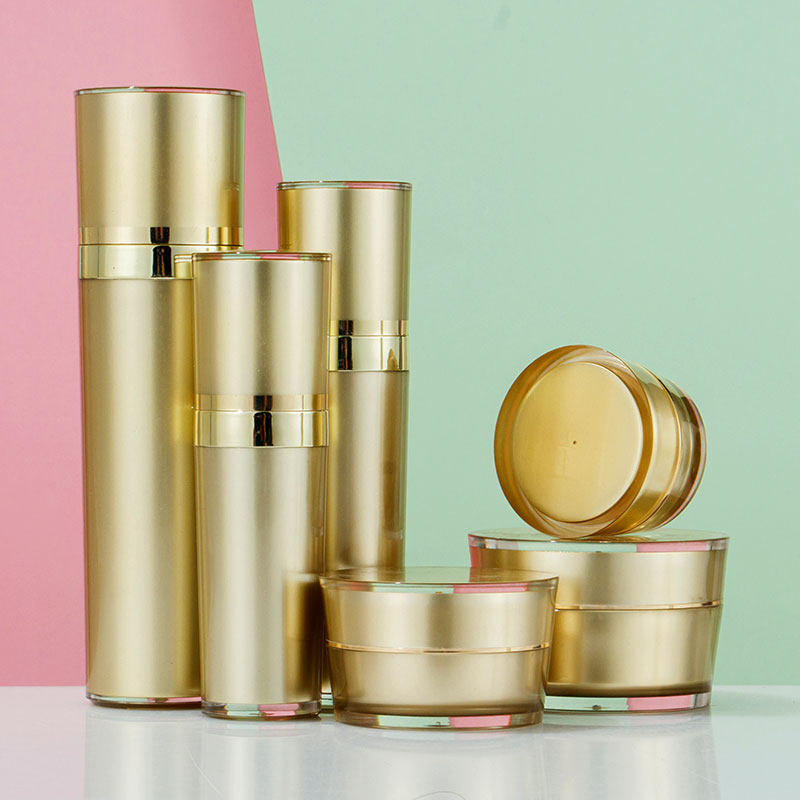 金色高档套装亚克力化妆品空瓶瓶子30ml5g膏霜乳液化妆
