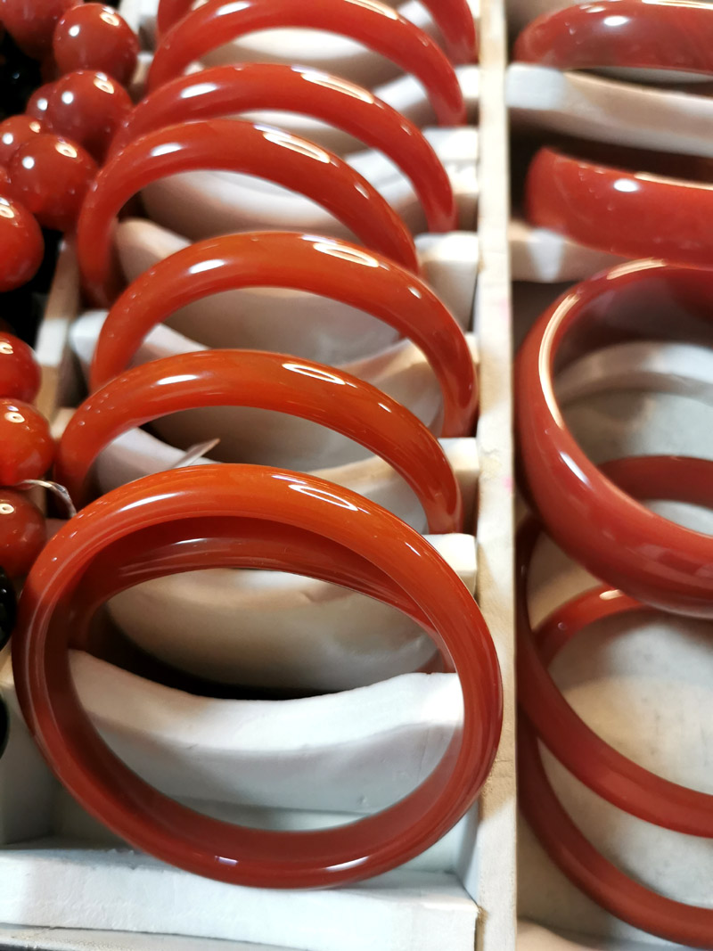 女镯子天然红玛瑙贵妃手镯复古本命年手镯扁圆手镯玉镯子红色手镯