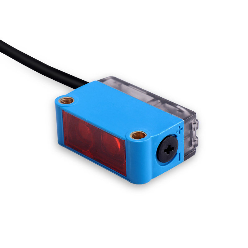 方形红外线感应开关背景抑制漫反射光电开关传感器24v感应开关