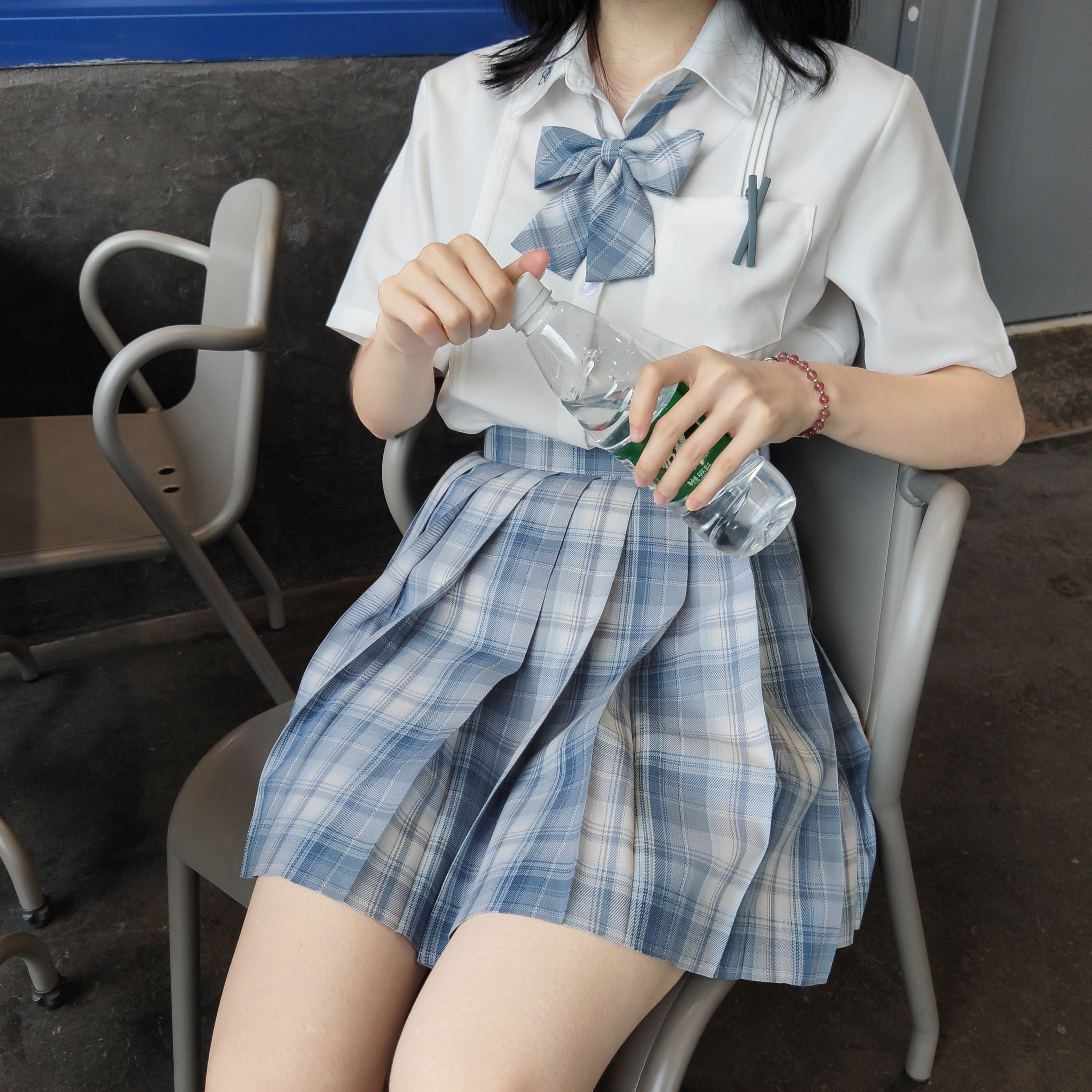 考拉jk短裙校服制服格裙日现货原创物流园山格jk