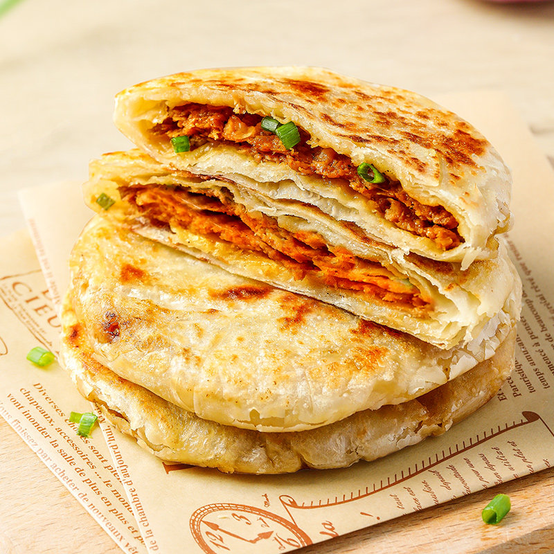 冶春酥皮馅饼牛肉煎饼早餐奥尔良鸡肉速冻半成品煎饼