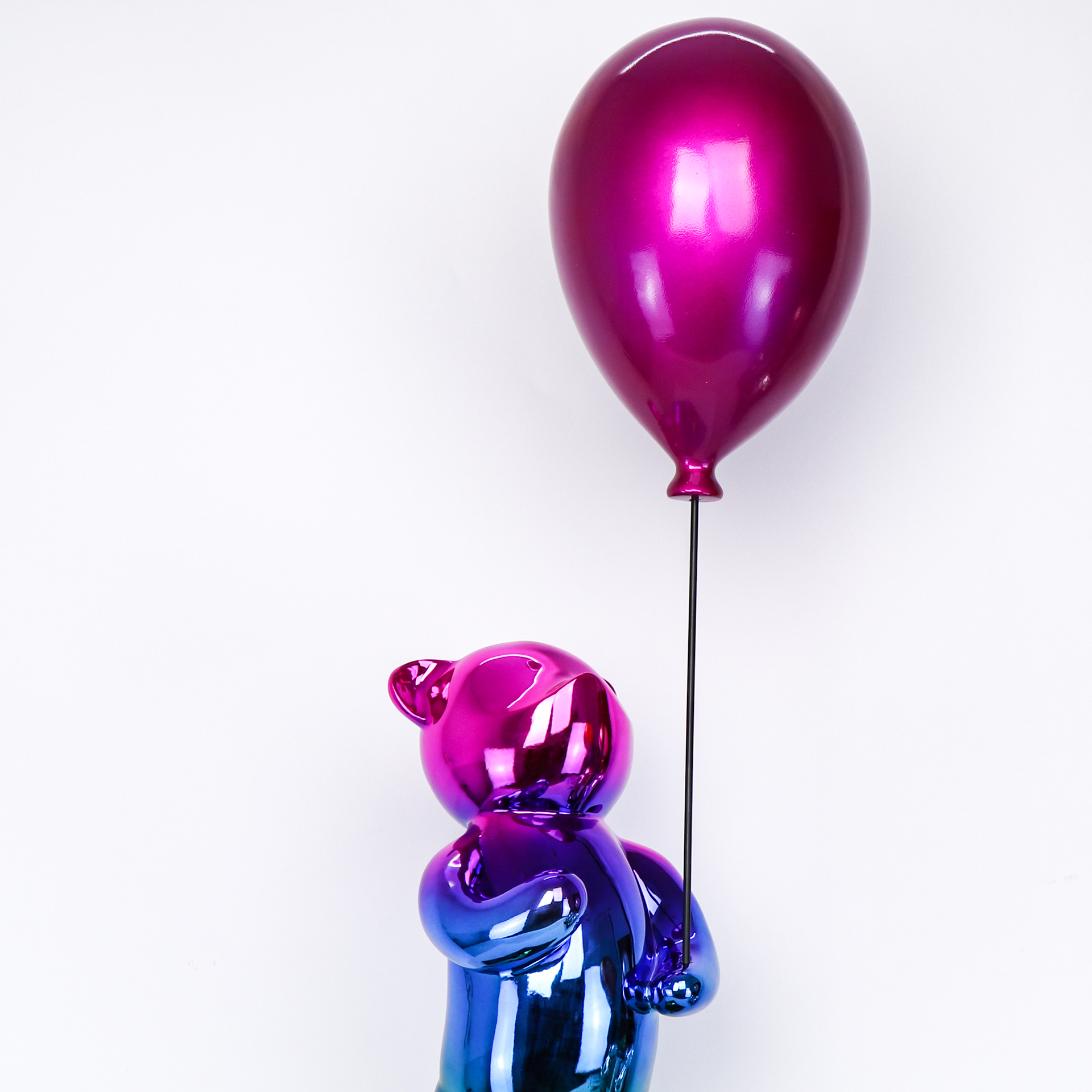 北欧现代样板房售楼处小熊气球雕塑摆件儿童卡通摆件