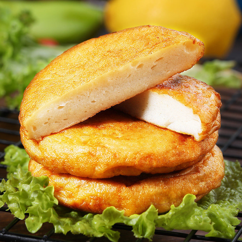 鱼饼带鱼饼鱼板片鱼卷手工海鲜低脂商用特产鱼糕
