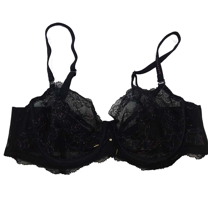 正品安莉芳文胸新款性感蕾丝侧收美背超薄款网文胸