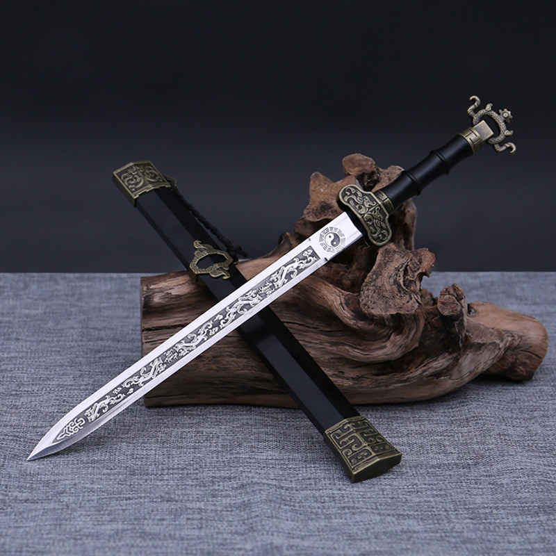 龙泉市不锈钢宝剑刀剑居家摆设生日送礼佳品青龙剑刀剑