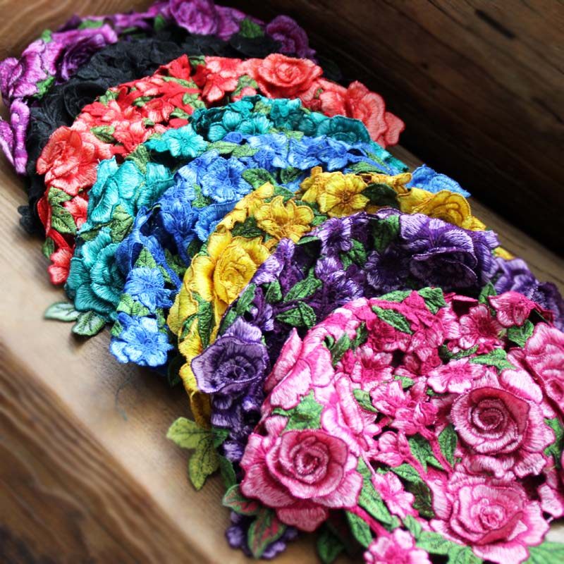 新款民族风手工编织棉线刺绣针织立体体大镂空帽子