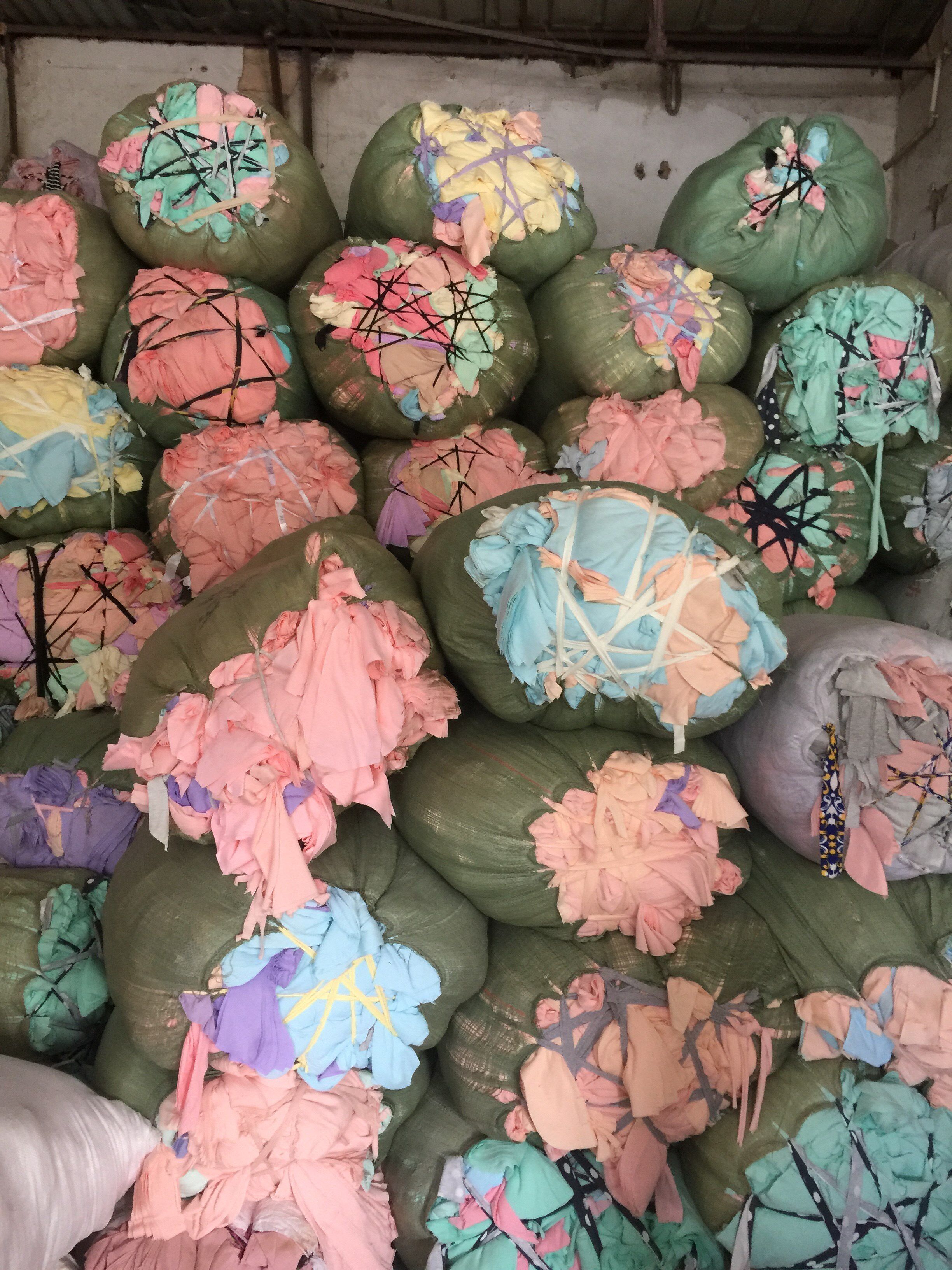 棉布布碎擦机布破布头碎布直销抹布料全棉布块花色尾12斤包邮