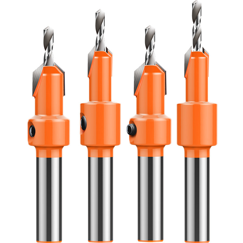 沉孔钻头沉头木工开孔器阶梯钻成孔锥孔金属台阶螺丝钻孔扩孔器