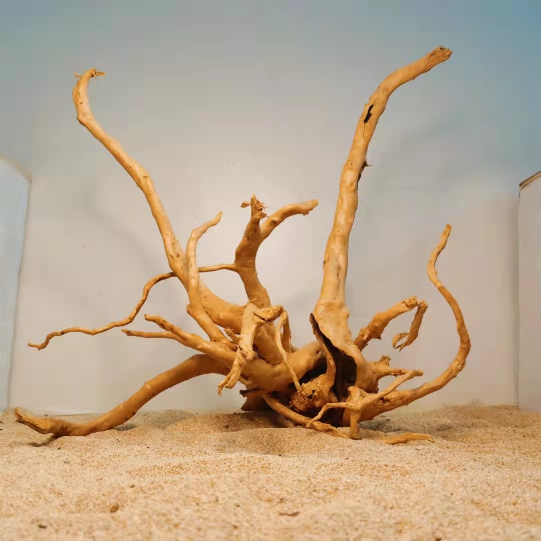 鱼缸造景沉木大号大型水族箱装饰杜鹃摆件小型造景