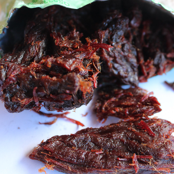 云南临沧沧源土特产佤膳香酥牛干巴油炸原味牛肉干手撕零食90g