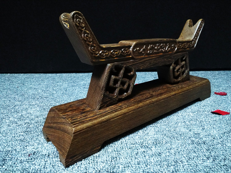 实木剑架刀架鸡翅木架宝剑架现代剑日本剑笛箫冷兵器通用高档底座