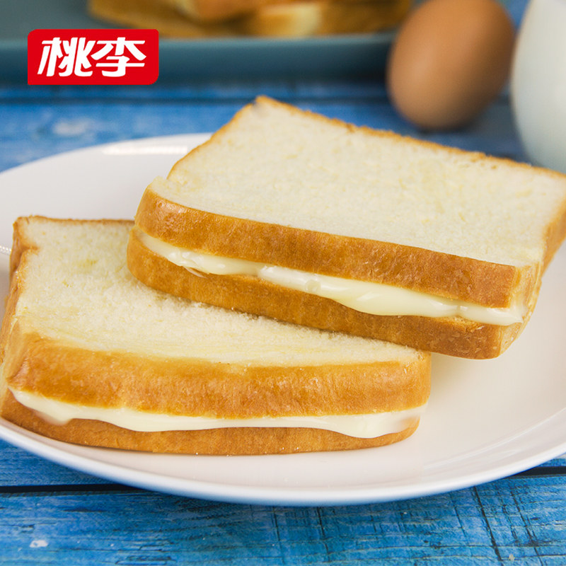 桃李轻芯吐司面包600g早餐夹心面包切片零食网红食品休闲代餐蛋糕