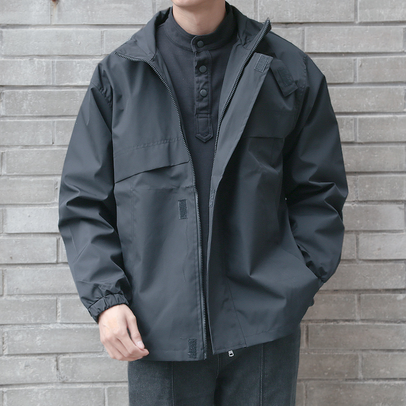 潮牌夹克外套男宽松春秋季2022年新款时尚韩版潮流休闲工装外套潮