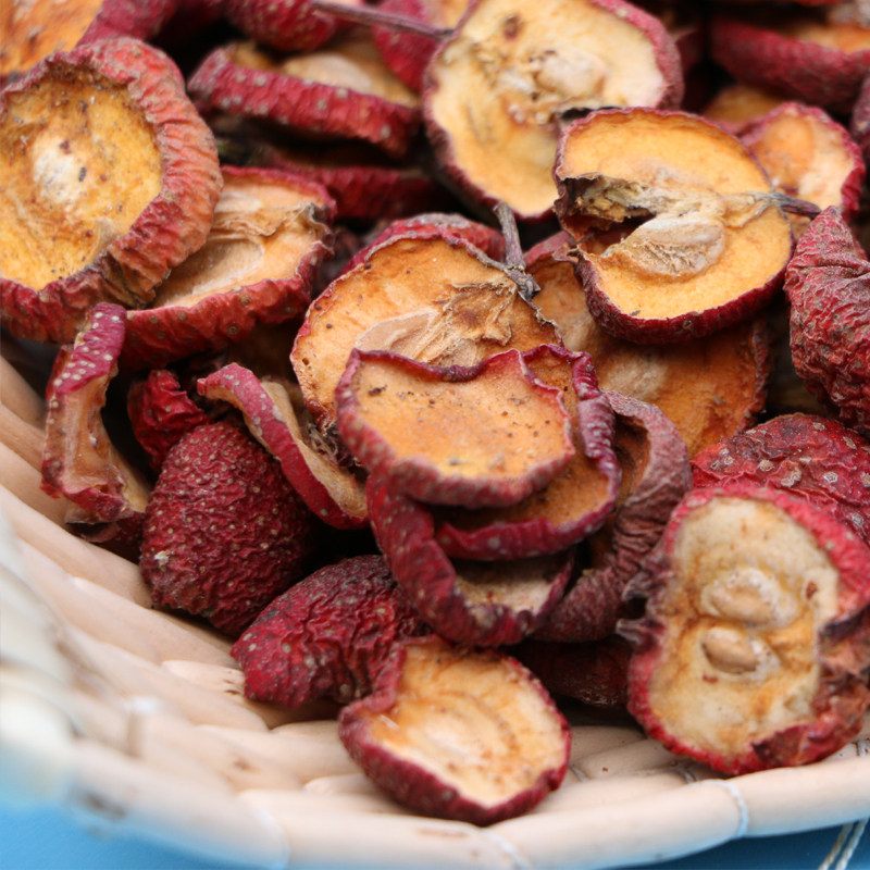 野生山楂干500g有核泡茶农家自制无硫熏无添加老山楂片晒干中药材